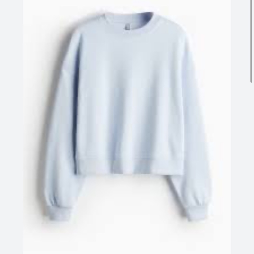 SWS/Active Sky Blue Balloon Sleeve Sweater